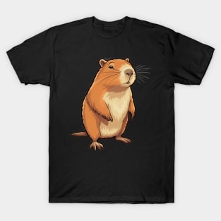 Curious Cute Capybara T-Shirt